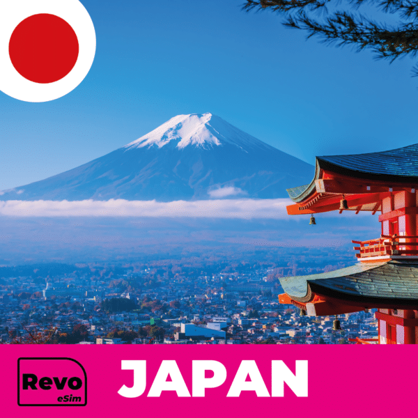 Japan eSIM with instant high-speed mobile data for travelers